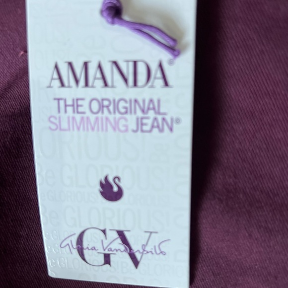 Size 22W Short Gloria Vanderbilt Amanda🆕 Slimming Jean Classic Rise,tapered leg - Picture 7 of 16